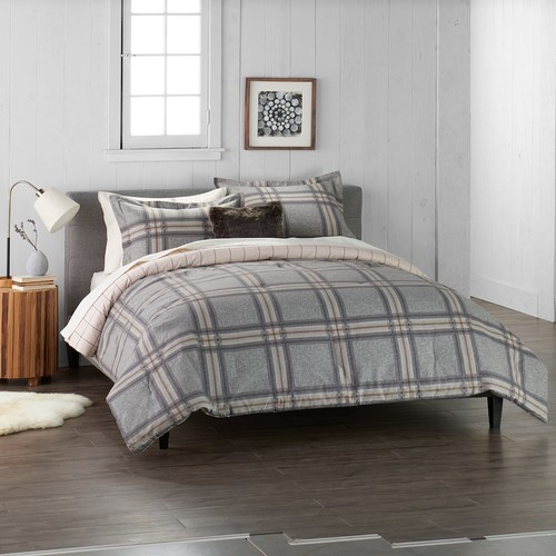 Cuddl Duds 4 Piece Flannel Comforter Set King Size 3 Color