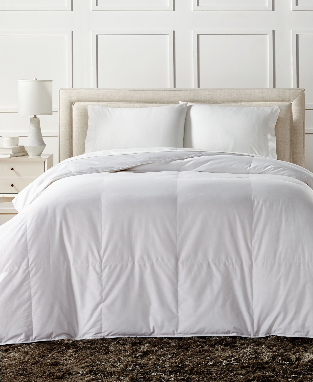 European White Down Lightweight Comforters King, Full