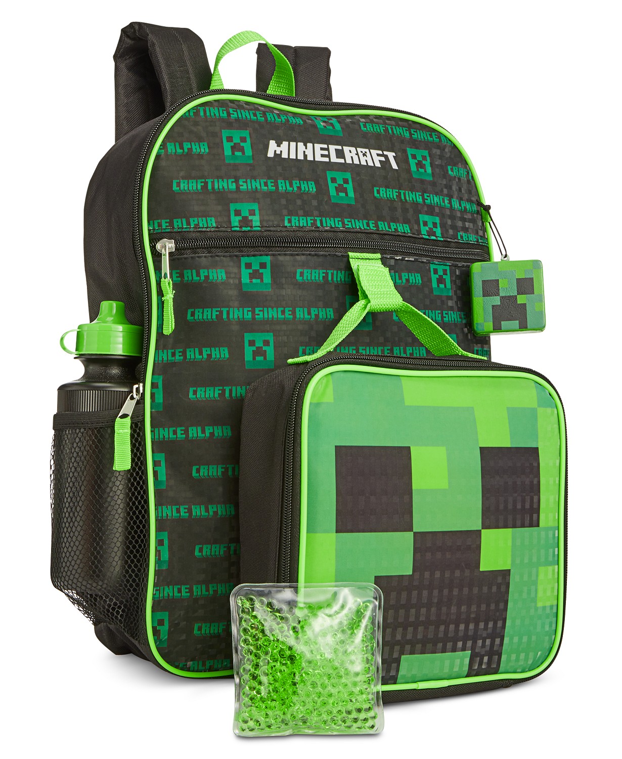 Kids Backpacks: 5-Pc Bioworld Minecraft Backpack & Lunch Kit Set - www.semadata.org