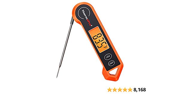 ThermoPro TP19H Waterproof Digital Meat Thermometer for Grilling with Ambidextrous Backlit and Motion Sensing Kitchen Cooking Food Thermometer for BBQ Grill Smoker Oil Fr - $13.59