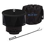 Blue Sky Ridge Fire Pit, Smokeless Fire Pit with Spark Screen, Lift, and Carrying Bag, Black $79.99