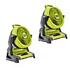 Ryobi ONE+ 18V Cordless 7-1/2 in. Bucket Top Misting Fan 2-Pack (Tools Only) - $99