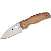 Spyderco Shaman Folding Knife 3.58&amp;quot; S90V Satin Plain Blade, Burlap Micarta Handles - KnifeCenter Exclusive - $238