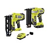 RYOBI ONE+ 18V Airstrike 18GA Brad and 16GA Straight Finish Nailer Kit 2.0Ah Battery and Charger, $249, FS, Home Depot