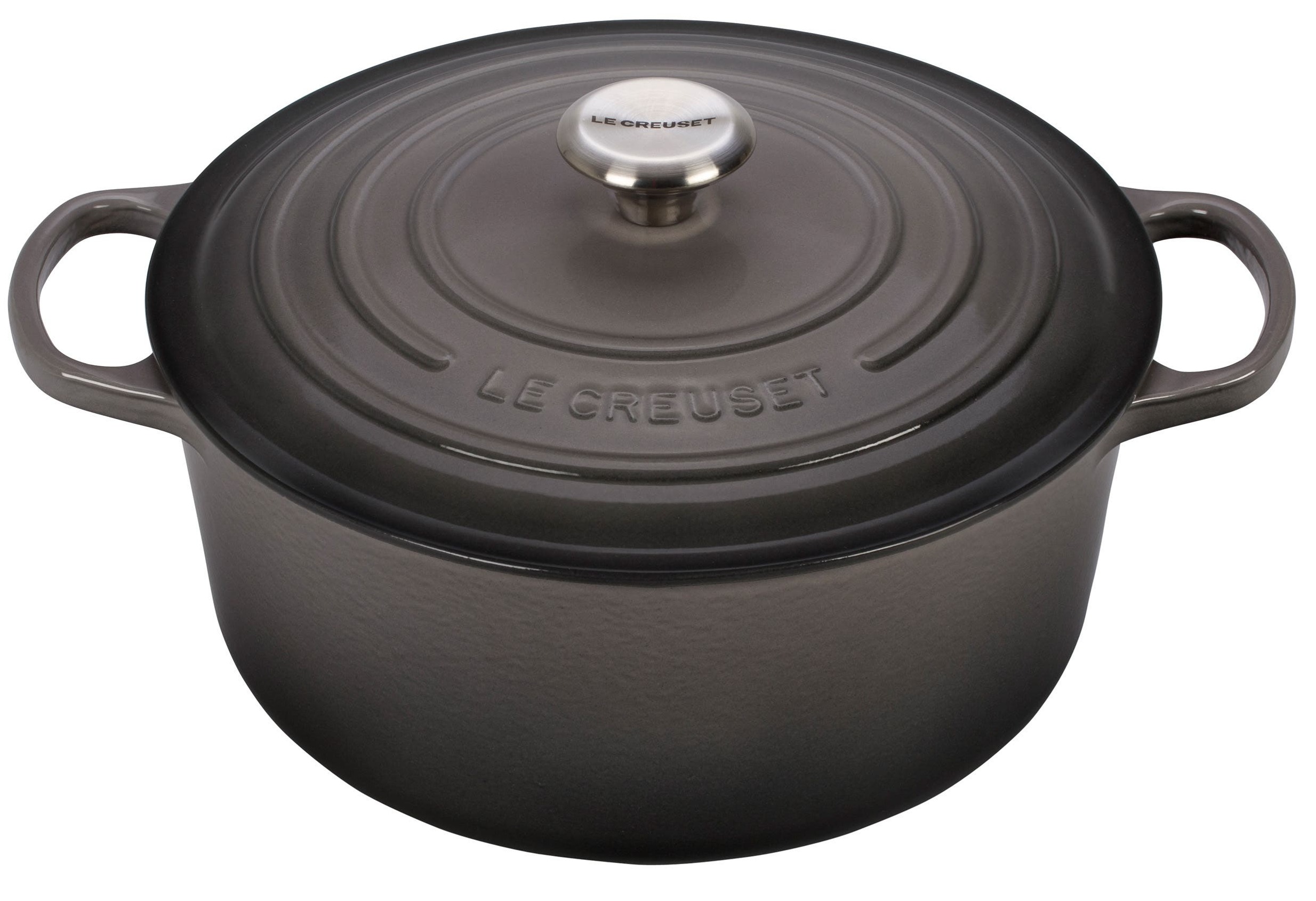 Le Creuset Enameled Cast Iron Signature 9 Quart Round Dutch Oven in Cerise  — Las Cosas Kitchen Shoppe