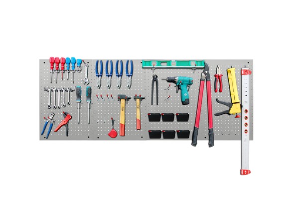 True & Tidy 128 PC Pegboard Wall Kit 24"x16"  Kit - $62.99 - Free shipping for Prime members - $62.99