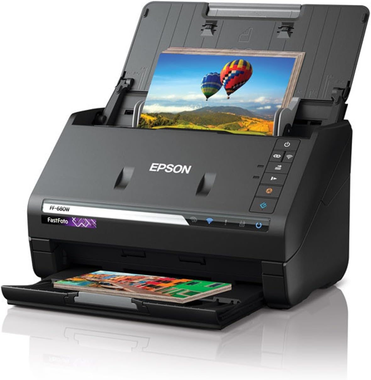 Epson FastFoto FF-680W Wireless High-Speed Photo and Document Scanning System, Black $499.99