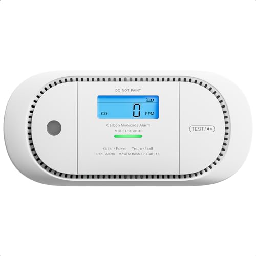 X-Sense Carbon Monoxide Detector Alarm with Digital LCD Display, Replaceable Battery CO Alarm Detector with Peak Value Memory, XC01-R - Amazon.com $22.99