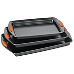 3-Piece Rachael Ray Yum-o! Oven Lovin' Nonstick Cookie Sheet Pan Set $21 + Free Store Pickup at Macy's or Free Shipping on $25+