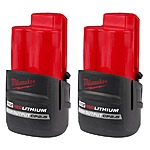 Select Home Depot Stores: 2-Pk Milwaukee M12 12V XC High Output 2.5 Ah Batteries $50 (In-Store Only)