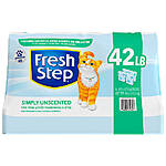 Fresh Step Simply Unscented Clumping Multi-Cat Clay Cat Litter 42lbs - Unscented, Low Dust $19