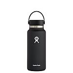 32oz Hydro Flask Stainless Steel Wide Mouth Insulated Water Bottle (Black) $17.80