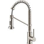 Kraus KPF-1610SS Bolden 18-Inch Commercial Kitchen Faucet with Dual Function Pull-Down Sprayhead in All-Brite Finish, Stainless Steel - $111.43