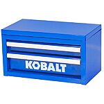 Kobalt Mini 10.83-in 2-Drawer Blue Steel Tool Box in the Portable Tool Boxes department at Lowes.com $19.99