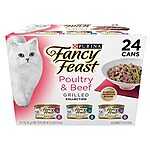 24-Count 3-Oz Purina Fancy Feast Grilled Wet Cat Food + $5.60 Amazon Credit $17.60 w/ Subscribe &amp; Save