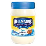 Walgreens: Hellman's Light Mayonnaise, 15 Ounce Jar of Mayo 2.49 + Free Store Pickup on $10+