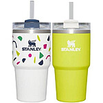 Stanley 2pk 20oz stainless steel h2.0 flowstate quencher tumblers - abstract geos/electric yellow - $19.99