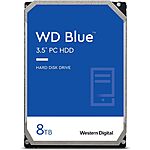 Western Digital 8TB WD Blue PC Internal Hard Drive HDD - 5640 RPM, SATA 6 Gb/s, 256 MB Cache, 3.5&quot; - WD80EAAZ $109.99