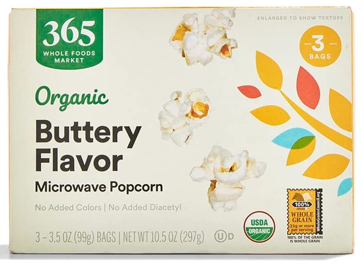 $2.09: 365 by Whole Foods Market, Organic Microwave Popcorn, 10.5 Ounce