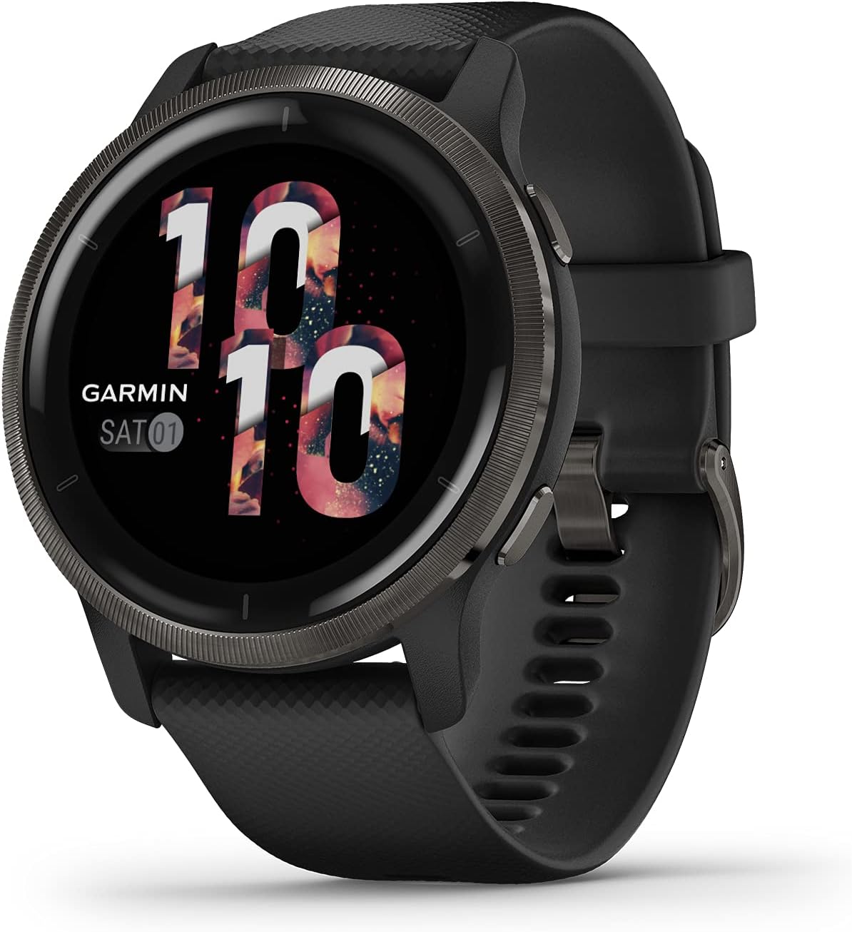 Amazon.com: Garmin Venu 2, GPS Smartwatch with Advanced Health Monitoring and Fitness Features, Slate Bezel with Black Case and Silicone Band , 27.9 mm : Electronics $250