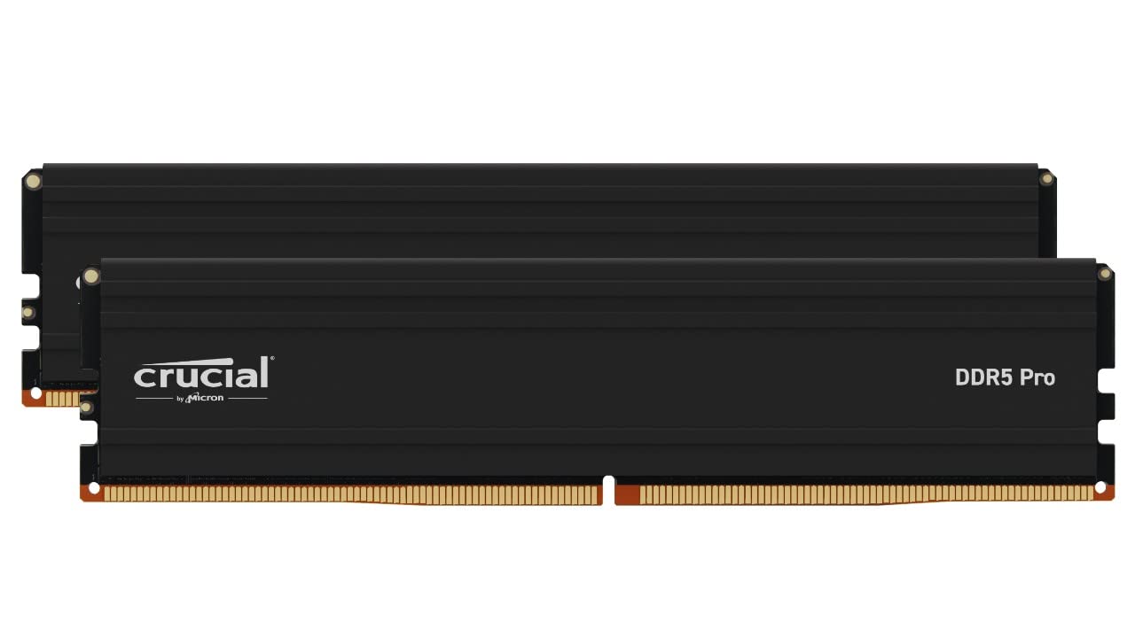 Crucial Pro RAM 32GB Kit (2x16GB) DDR5 6000MHz Desktop Memory CP2K16G60C48U5 $89