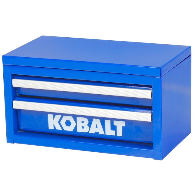 Kobalt Mini 10.83-in 2-Drawer Blue Steel Tool Box in the Portable Tool Boxes department at Lowes.com $19.99