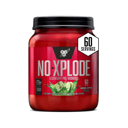 YMMV (coupon) BSN N.O.-XPLODE Pre Workout Powder, Energy Supplement for Men and Women with Creatine and Beta-Alanine, Flavor: Green Apple, 60 Servings - $21.12