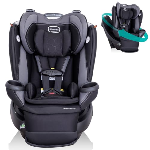 Evenflo Revolve360 Extend All-in-One Rotational Car Seat with Quick Clean Cover (Revere Gray) - $271.99