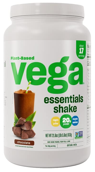 $16.30 w/ S&S: Vega Essentials Plant Based Protein Powder, Chocolate, 1.4 lbs