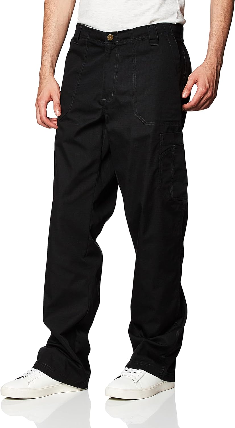 Carhartt Men's Ripstop Multi-Cargo Scrub Pant, Black, Smal - $26.39