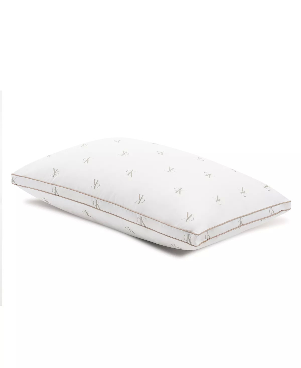 Calvin Klein Monogram Logo Density Collection Cotton Pillow, Standard/Queen - $9.99
