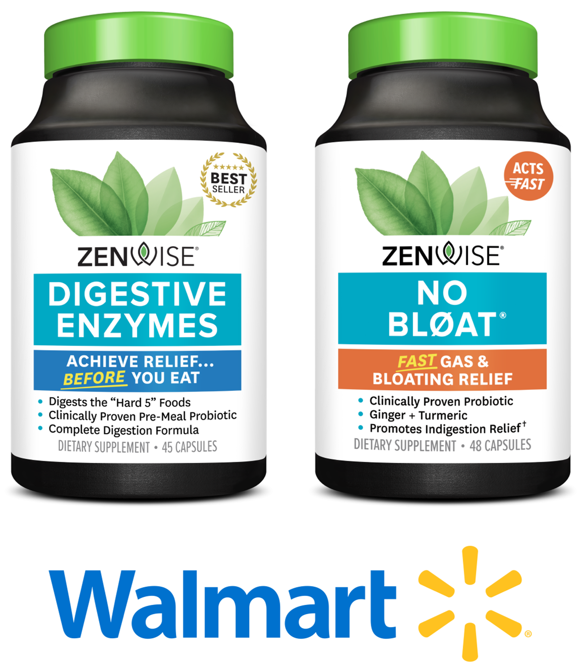 Zenwise Health Digestive Enzymes & No Bloat BOGO - Walmart Rebate - $14.97