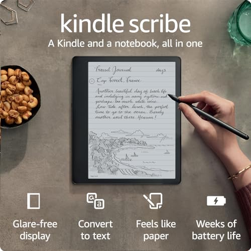 Amazon Kindle Scribe (32 GB) - 10.2” 300 ppi Paperwhite display, a Kindle and a notebook all in one, convert notes to text and share, includes Premium Pen - $280.79 YMMV