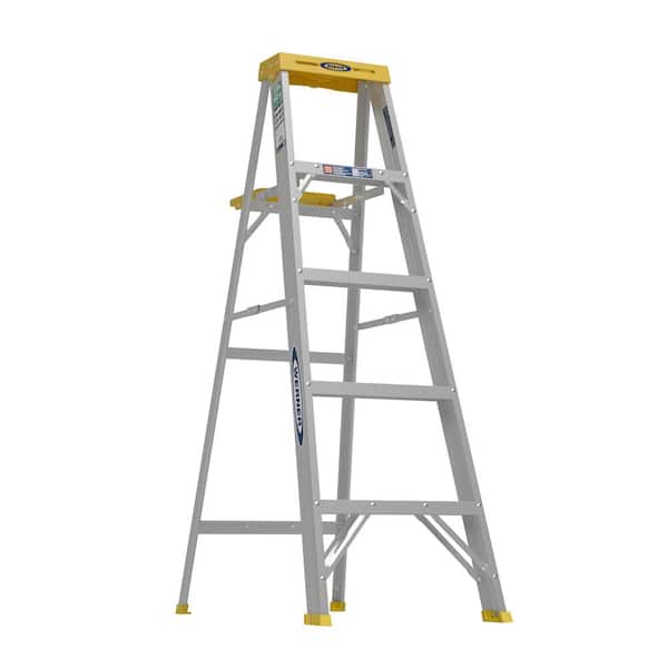 5 ft. Aluminum Step Ladder (9 ft. Reach Height) with 225 lb. Load Capacity Type II Duty Rating $49.99