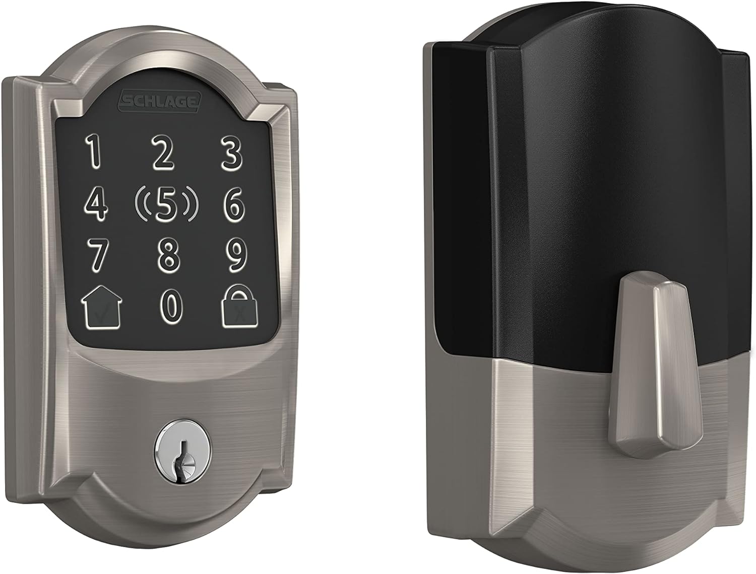 Schlage Encode Plus Camelot Satin Nickel at Amazon and HomeDepot $259