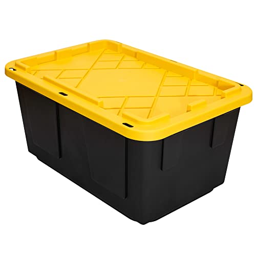 27-Gallon GreenMade Professional Snap Lid Storage Tote (Black/Yellow) $8.99 In-Store Staples