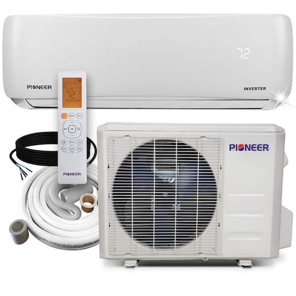 Pioneer 12,000 BTU 1-Ton 20.8 SEER2 Ductless Mini Split Air Conditioner Heat Pump Variable Speed DC Inverter+ System 110/120V @HD $720 $