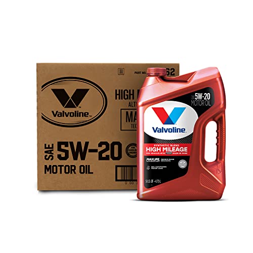 Valvoline High Mileage with MaxLife Technology SAE 5W-20 Synthetic Blend Motor Oil 5 QT, Case of 3 - $53.50