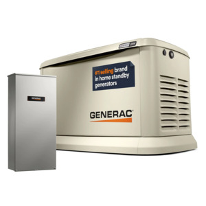 10% + Free 7 Year Warranty on Generac Guardian Series WiFi-Enabled 22,000-Watt (LP) /19,500-Watt (NG) Standby Generator With 200A Automatic Transfer Switch $5669
