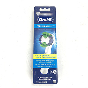 5-count Oral-B Precision Clean Replacement Toothbrush heads $12.60