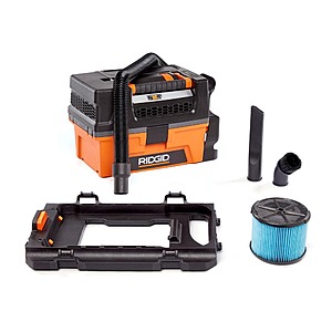 Ridgid 3 Gal. 5.0 Peak HP NXT Shop Vacuum Wet Dry Vac with Pro Gear Attachment - YMMV $30