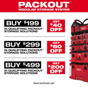ACE HARDWARE Milwaukee PACKOUT system up to 40% off