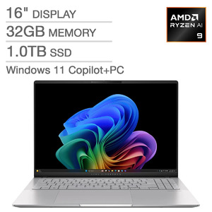 ASUS Vivobook S16 16" OLED Copilot+ PC - Powered by AMD Ryzen AI 9 365 Processor - 1TB SSD - Windows 11 - $899.99