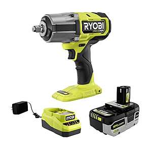 ONE+ 18V Brushless Cordless 4-Mode 1/2 in. High Torque Impact Wrench Kit with 4.0 Battery and Charger $149