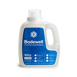 100oz. Bodewell Free & Clear Liquid Laundry Detergent $4 + Free Shipping