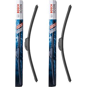 2-Pk BOSCH 26A18A ICON Beam Wiper Blades (26A & 18A) $38.95 w/ Subscribe & Save