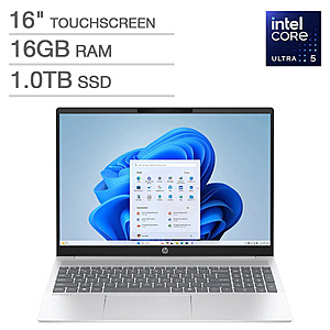 Costco Members: HP OmniBook 5 Laptop: Ultra 5 225U, 16" 1200p Touch, 16GB, 1TB $450 + $15 S/H