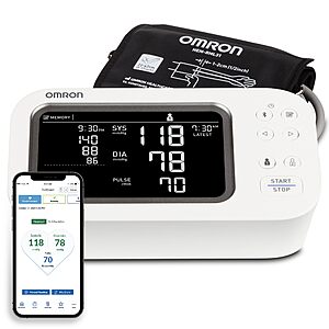 Omron Platinum Upper Arm Blood Pressure Monitor w/ AFib Detection $76.50 + Free S/H