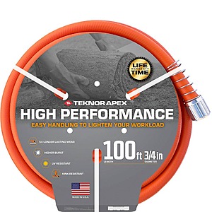 Teknor High-Performance 3/4 in x 100 ft. Kink Resistant, Durable Contractor Grade Garden Hose $20 on Clearance YMMV