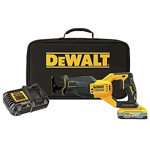 Dewalt 20V XR MAX Brushless Lithium-Ion Cordless Reciprocating Saw Kit (5 Ah) - $175